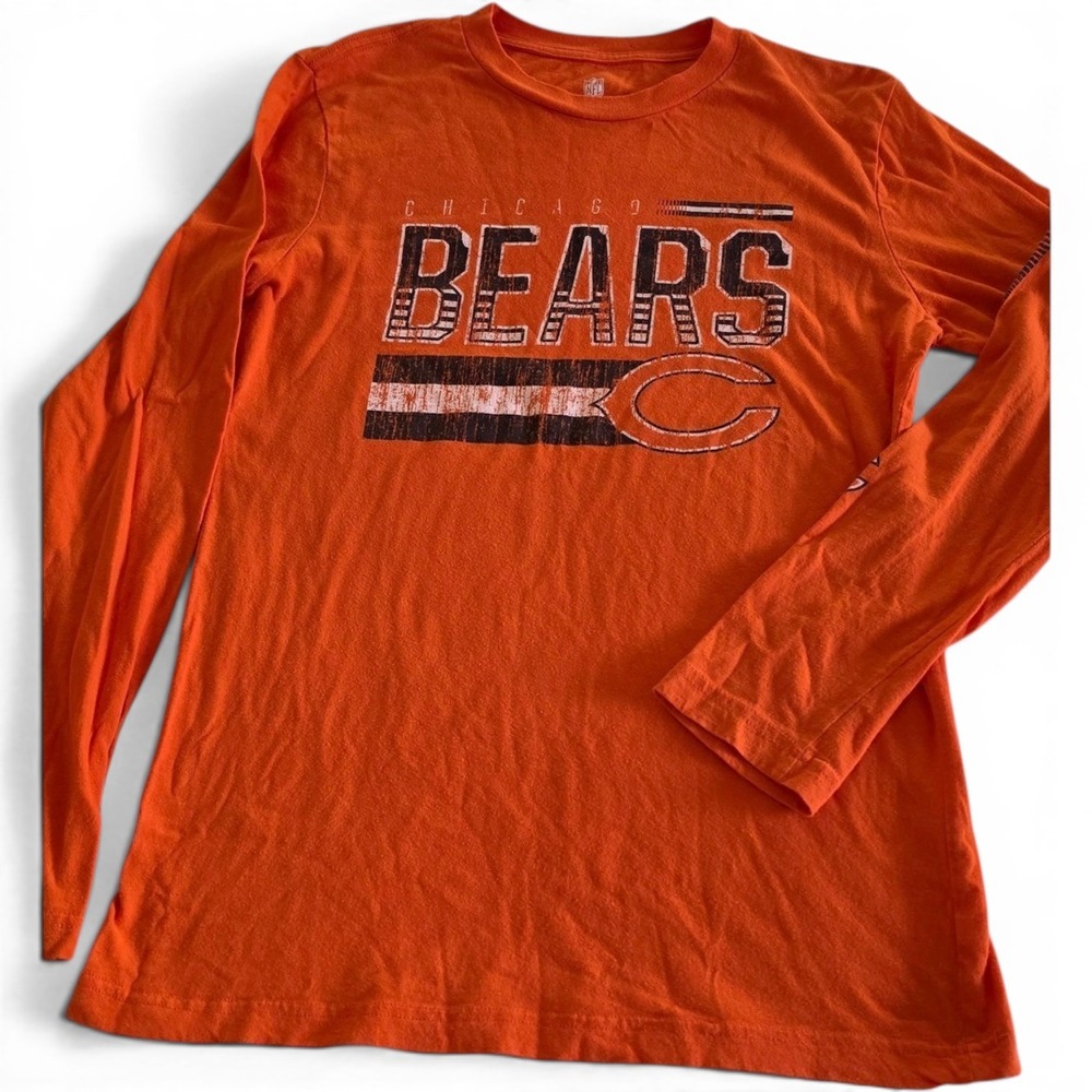 NFL Chicago Bears Long Sleeve Tee Kids' 18/XL Orange